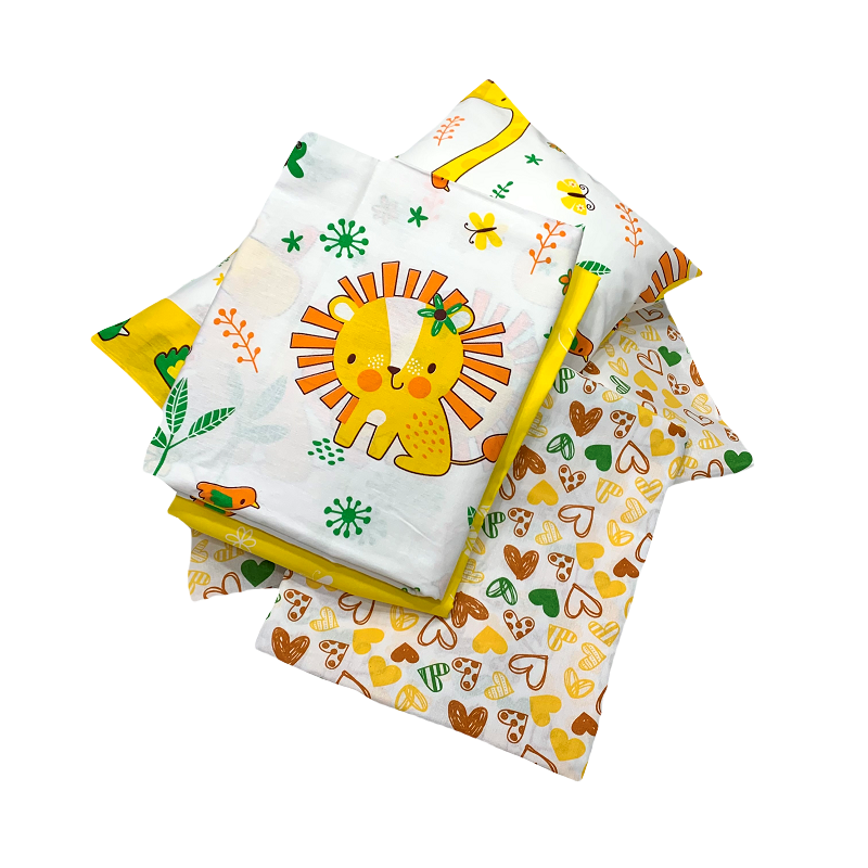 Простирадло ДОМАШНІЙ ТЕКСТИЛЬ 112х147см, бязь набивна, 140 гр/м2